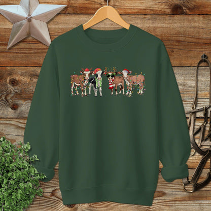 Festive Cows Sweatshirt