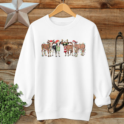 Festive Cows Sweatshirt