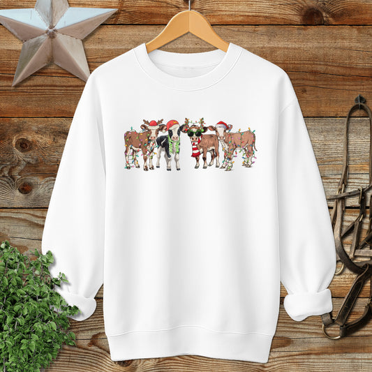 Festive Cows Sweatshirt