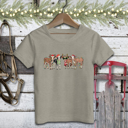 Festive Cows Youth Shirt