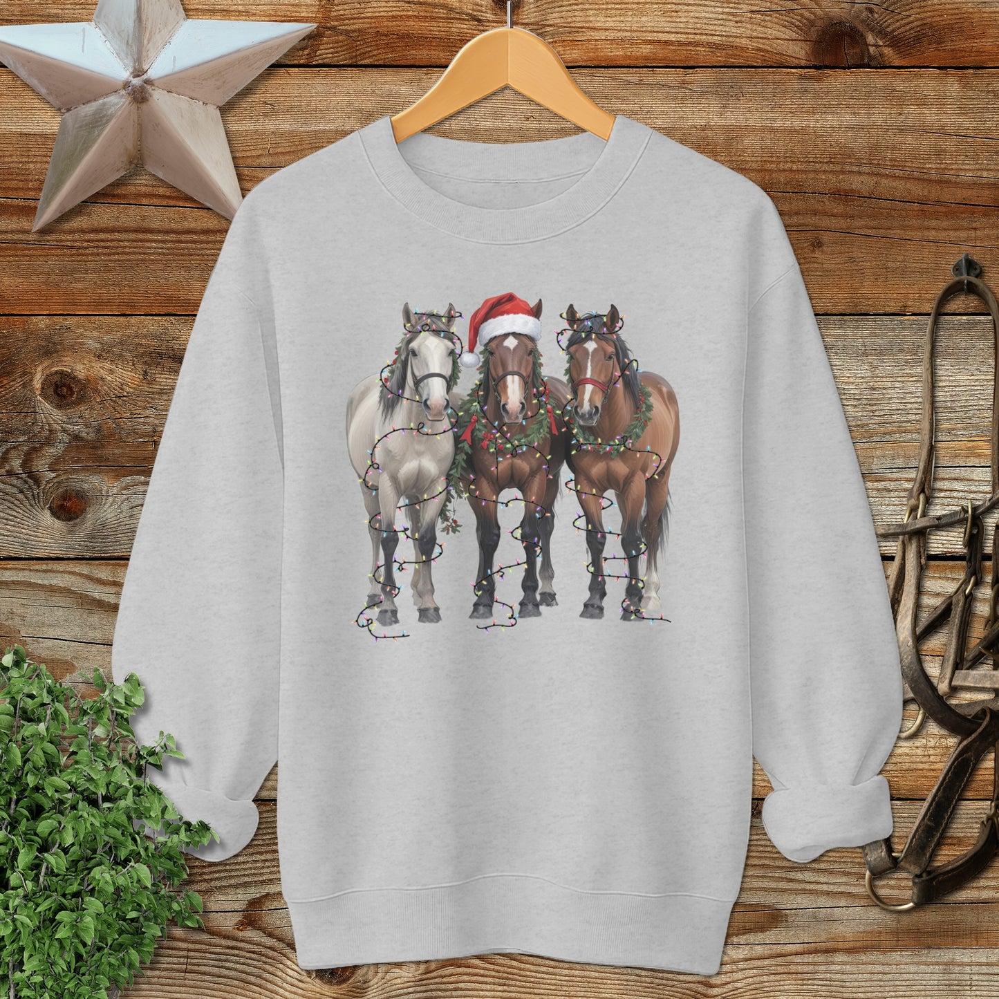 Festive Horses Sweatshirt