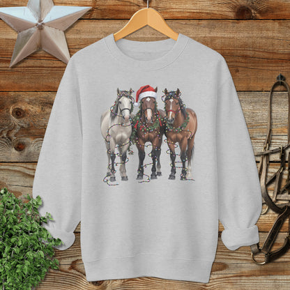 Festive Horses Sweatshirt