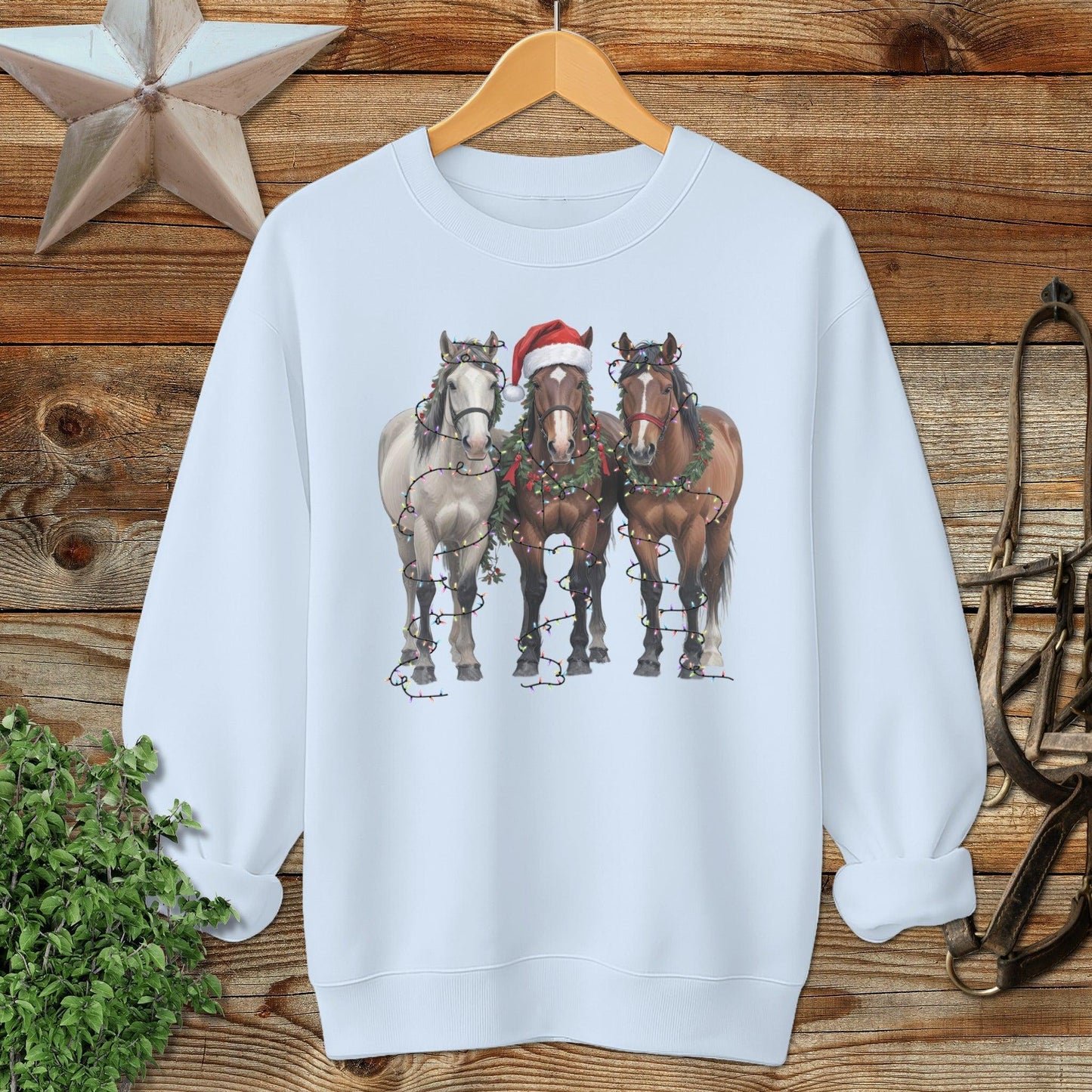Festive Horses Sweatshirt