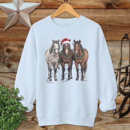 Festive Horses Sweatshirt
