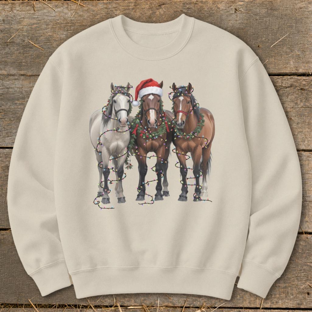 Festive Horses Sweatshirt