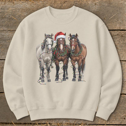 Festive Horses Sweatshirt