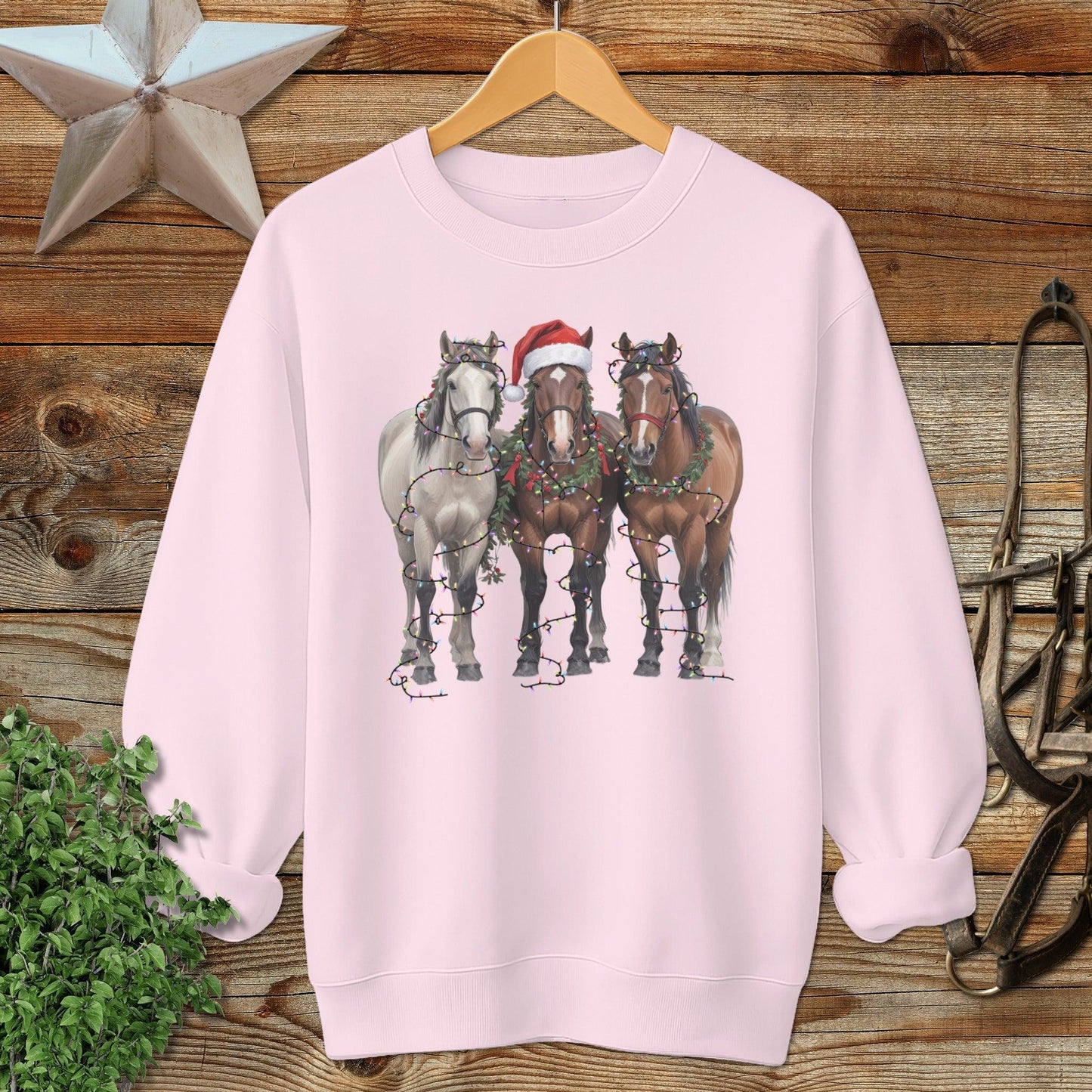 Festive Horses Sweatshirt