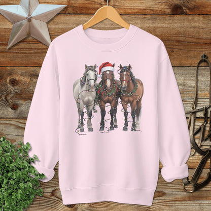 Festive Horses Sweatshirt