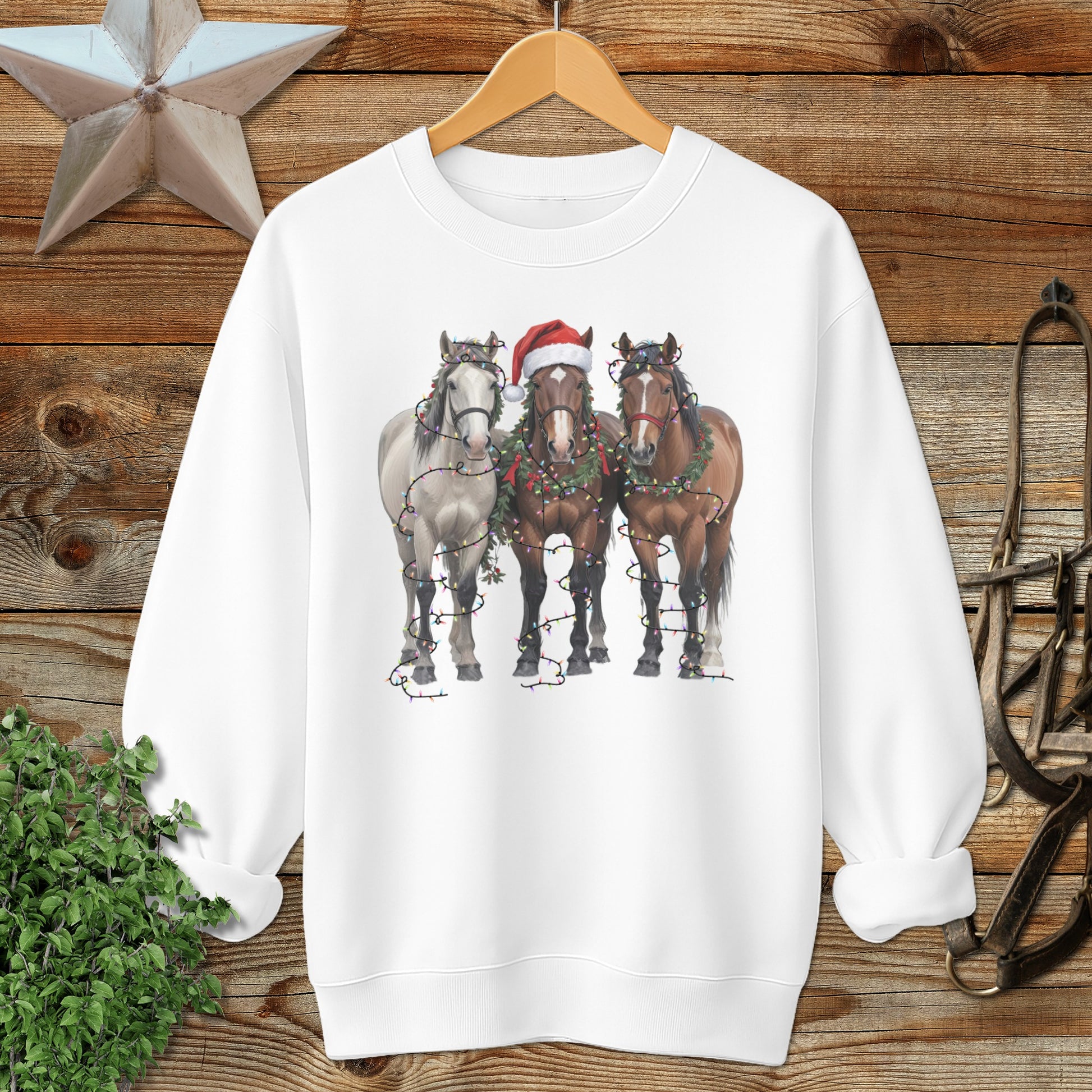 Festive Horses Sweatshirt