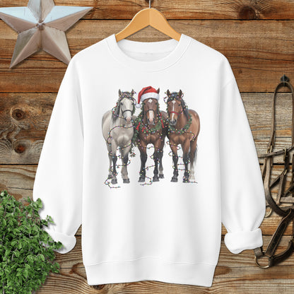 Festive Horses Sweatshirt