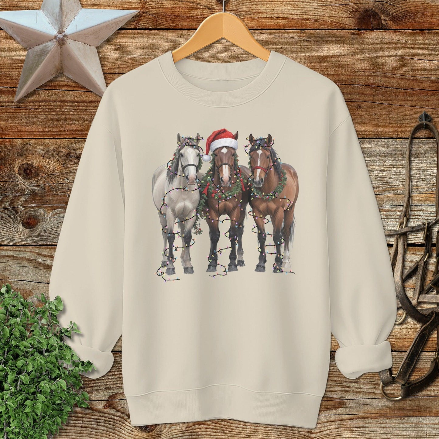 Festive Horses Sweatshirt
