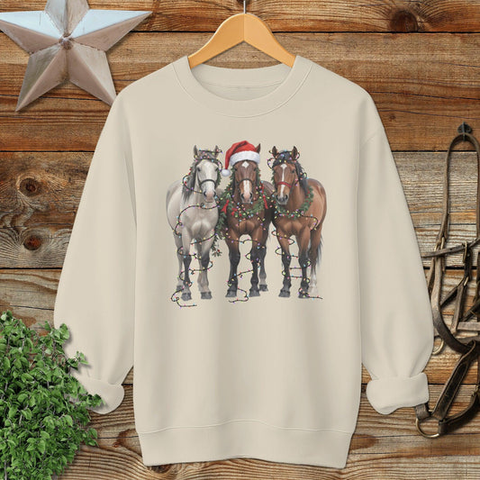 Festive Horses Sweatshirt