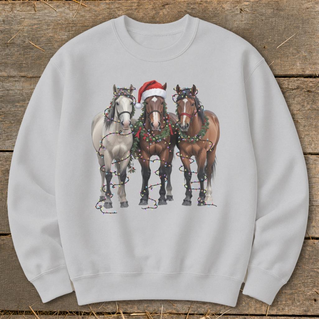 Festive Horses Sweatshirt