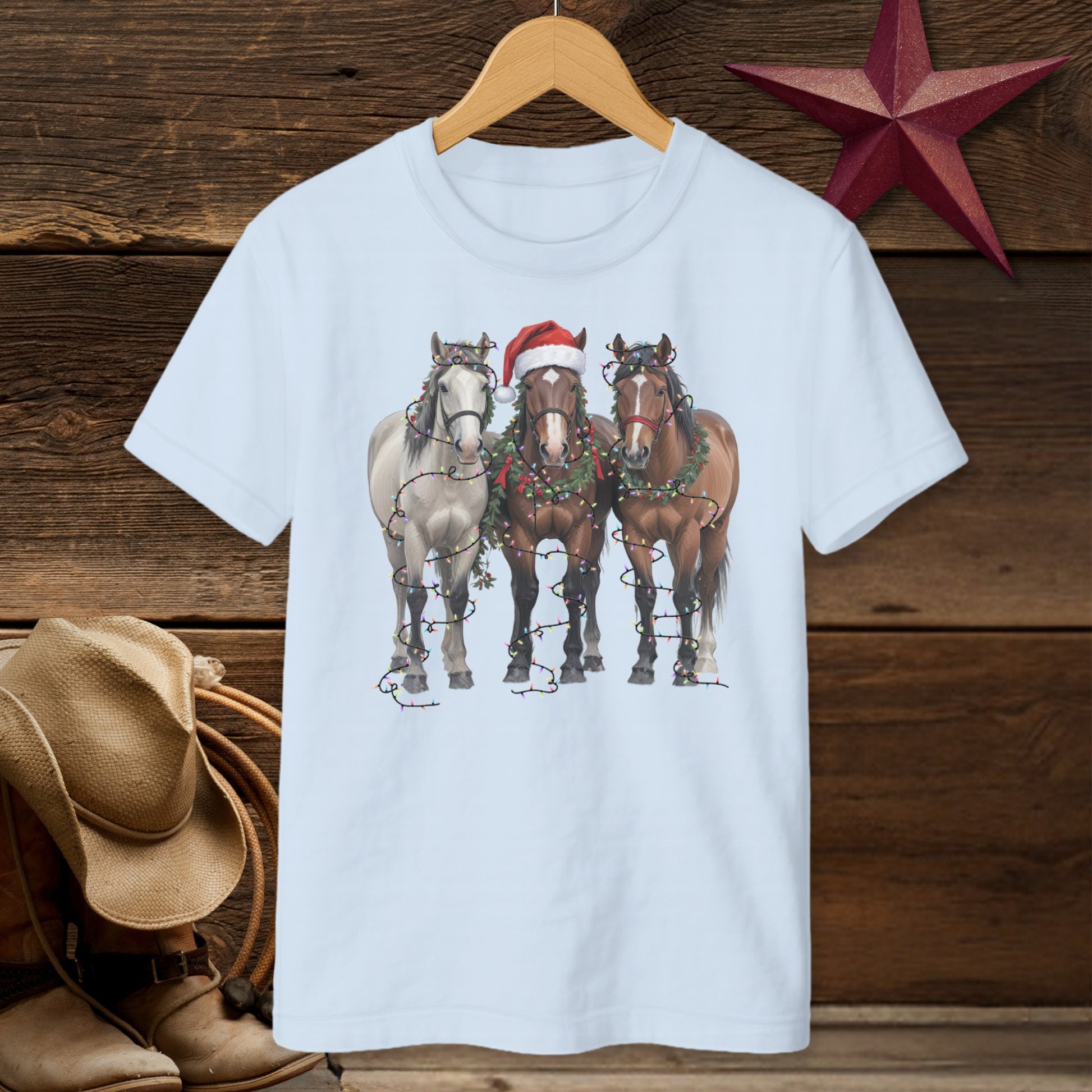 Festive Horses T-Shirt (Youth)