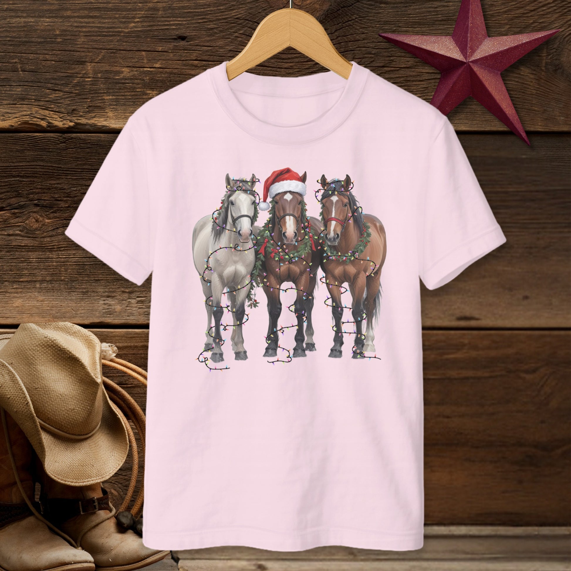 Festive Horses T-Shirt (Youth)