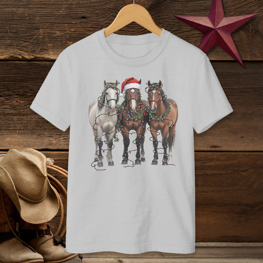 Festive Horses T-shirt (Youth)