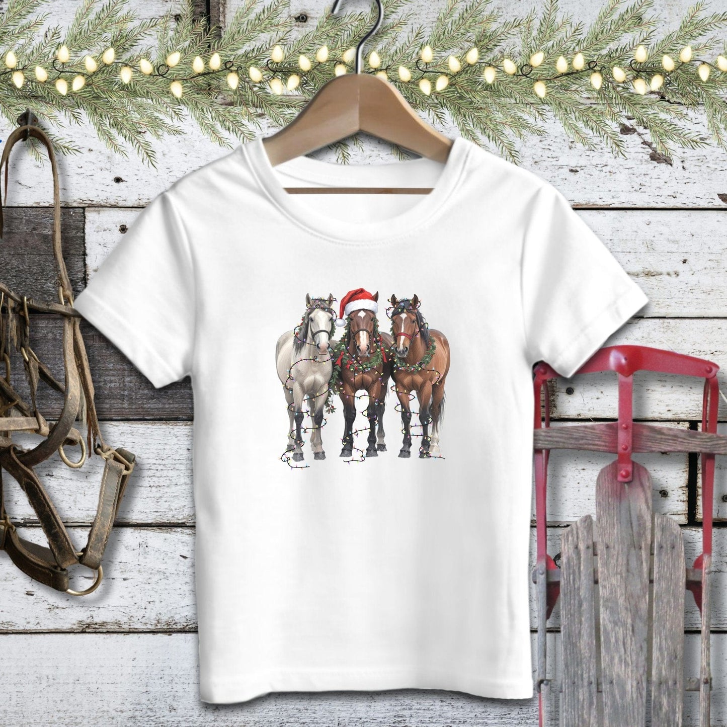 Festive Horses Youth Shirt