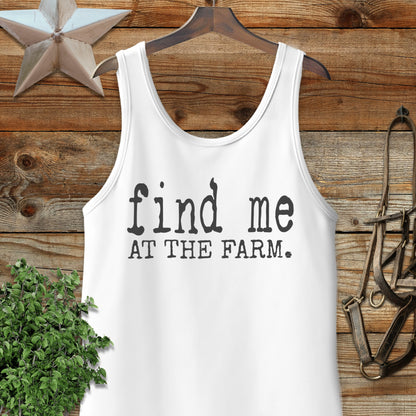 Find Me at the Farm Tank Top