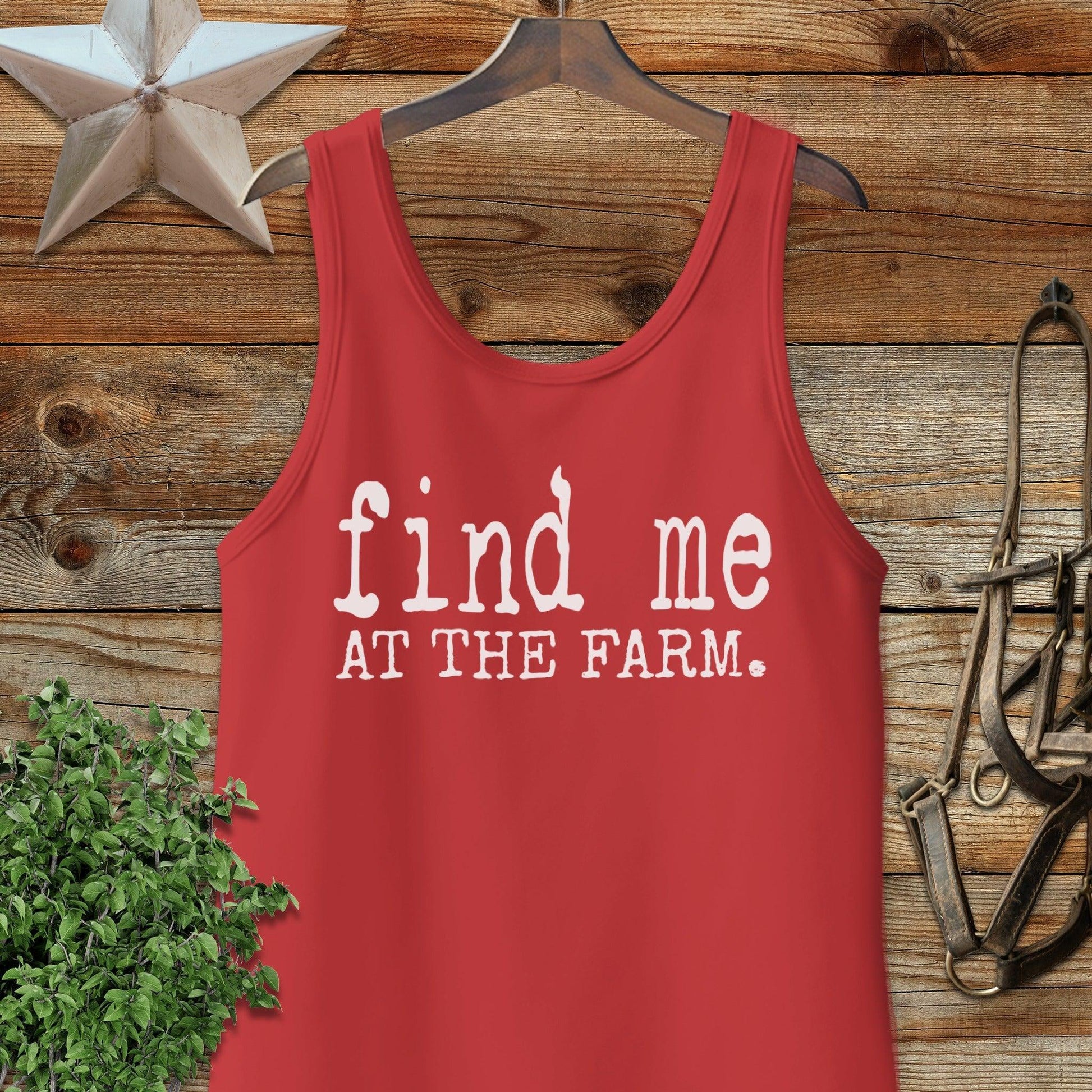 Find Me at the Farm Tank Top