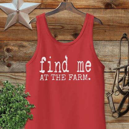 Find Me at the Farm Tank Top