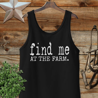 Find Me at the Farm Tank Top
