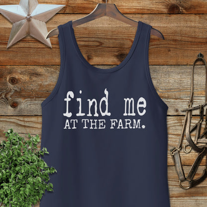 Find Me at the Farm Tank Top