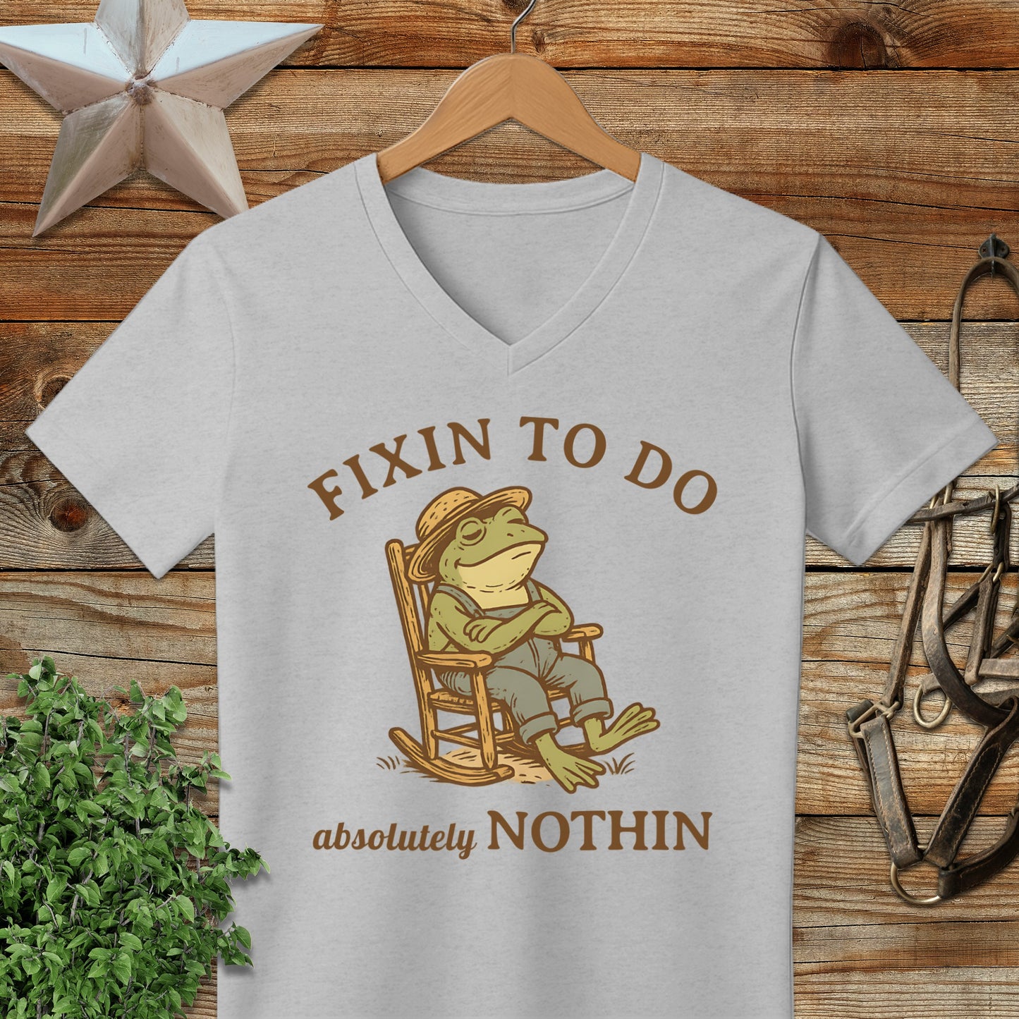 Fixin to Do Nothin V-neck