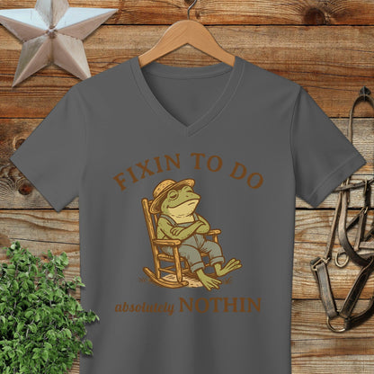 Fixin to Do Nothin V-neck