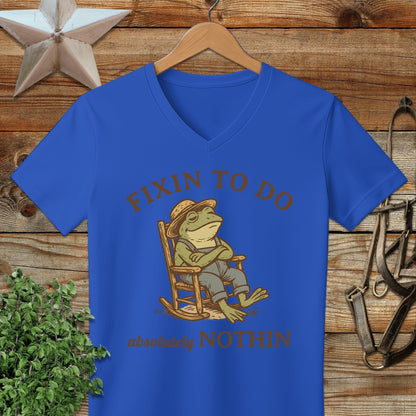 Fixin to Do Nothin V-neck