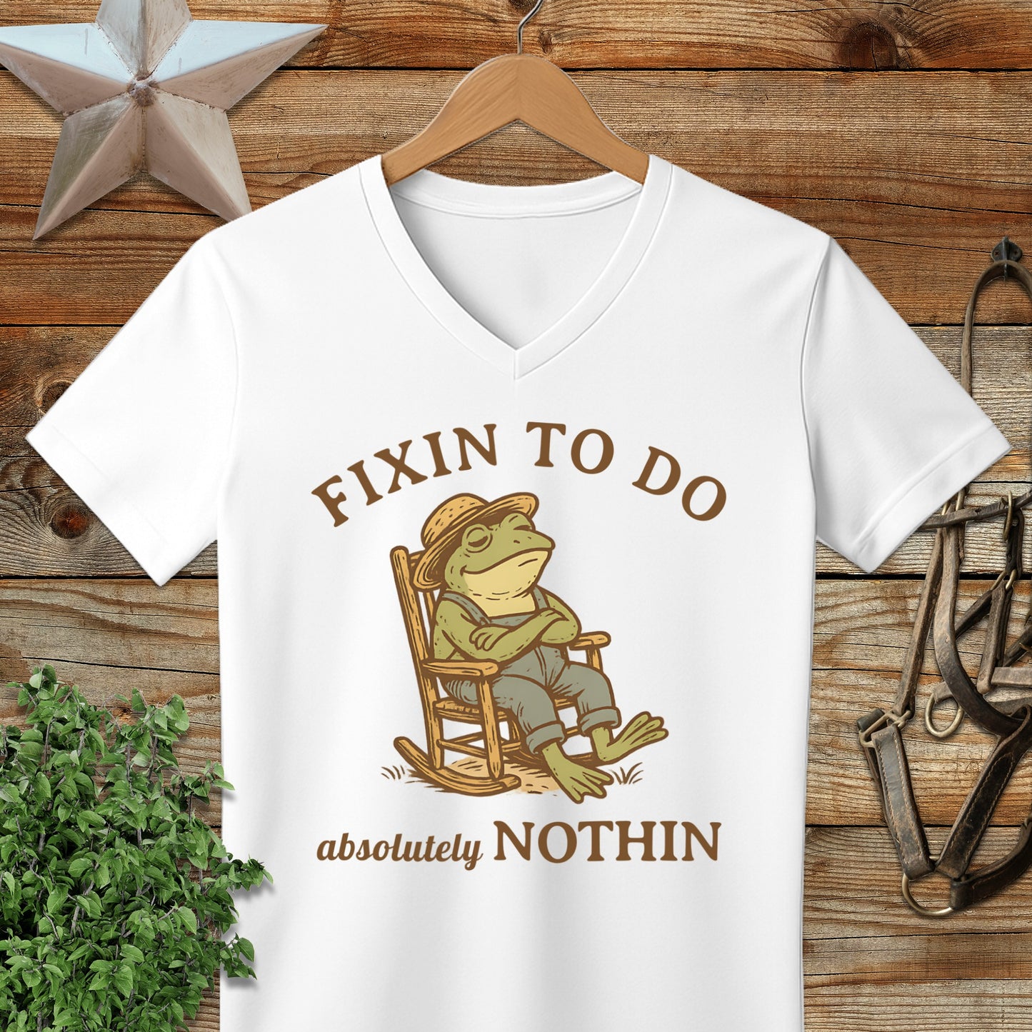 Fixin to Do Nothin V-neck