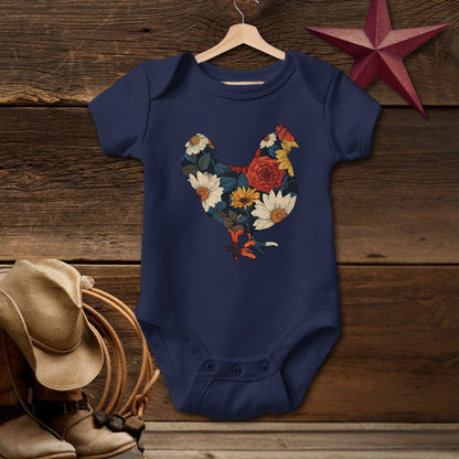 Floral Chicken Bodysuit (Baby)