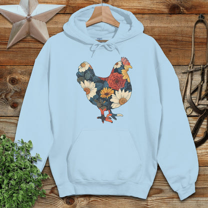 Floral Chicken Hoodie