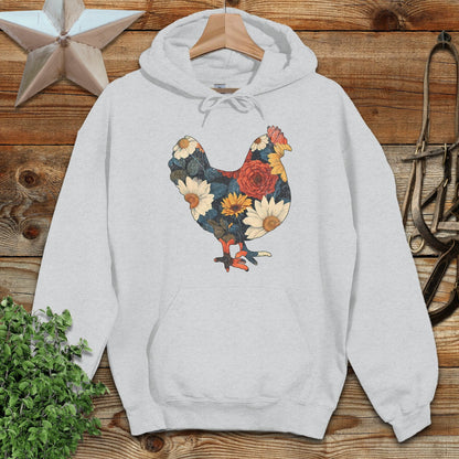 Floral Chicken Hoodie