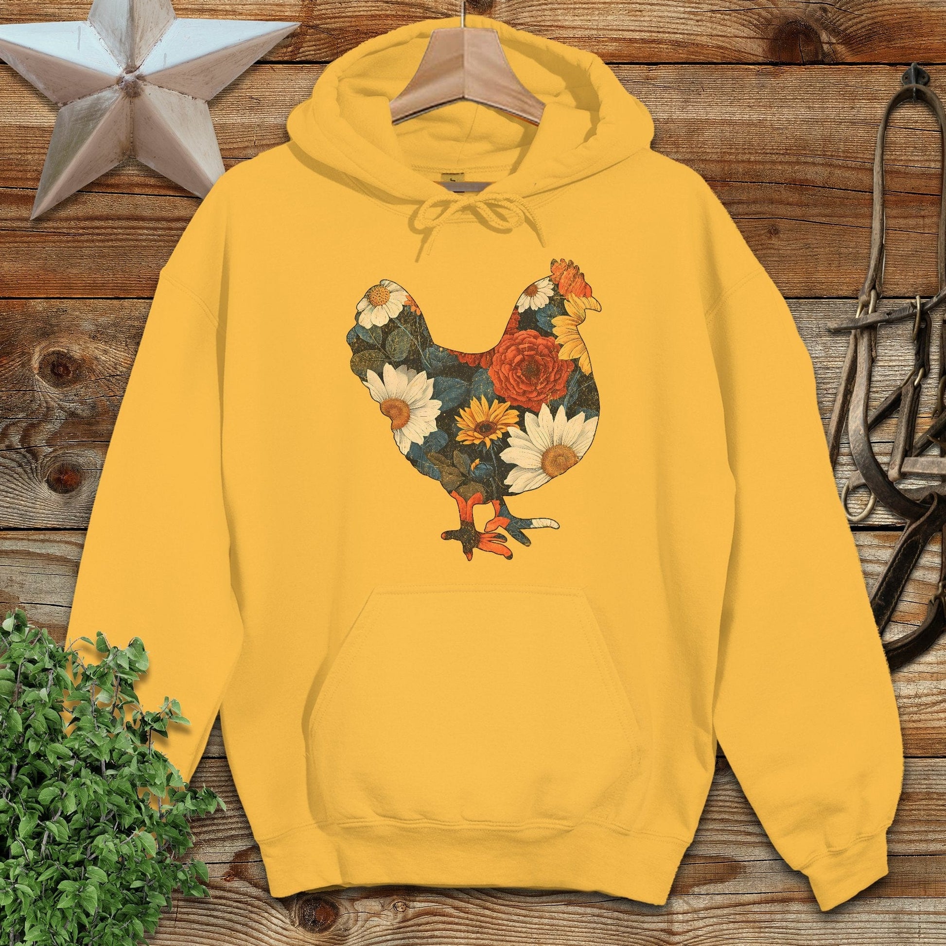 Floral Chicken Hoodie