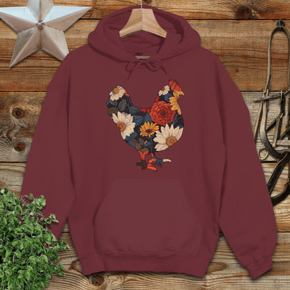 Floral Chicken Hoodie