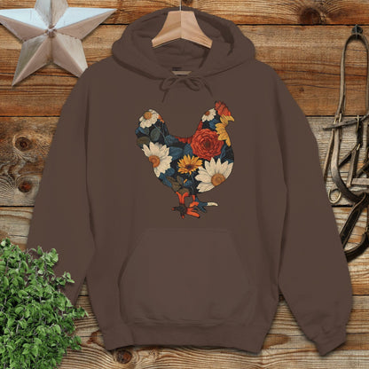 Floral Chicken Hoodie