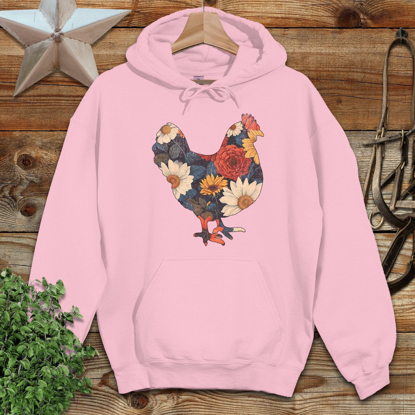Floral Chicken Hoodie