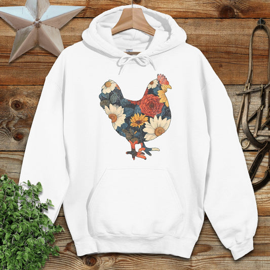 Floral Chicken Hoodie