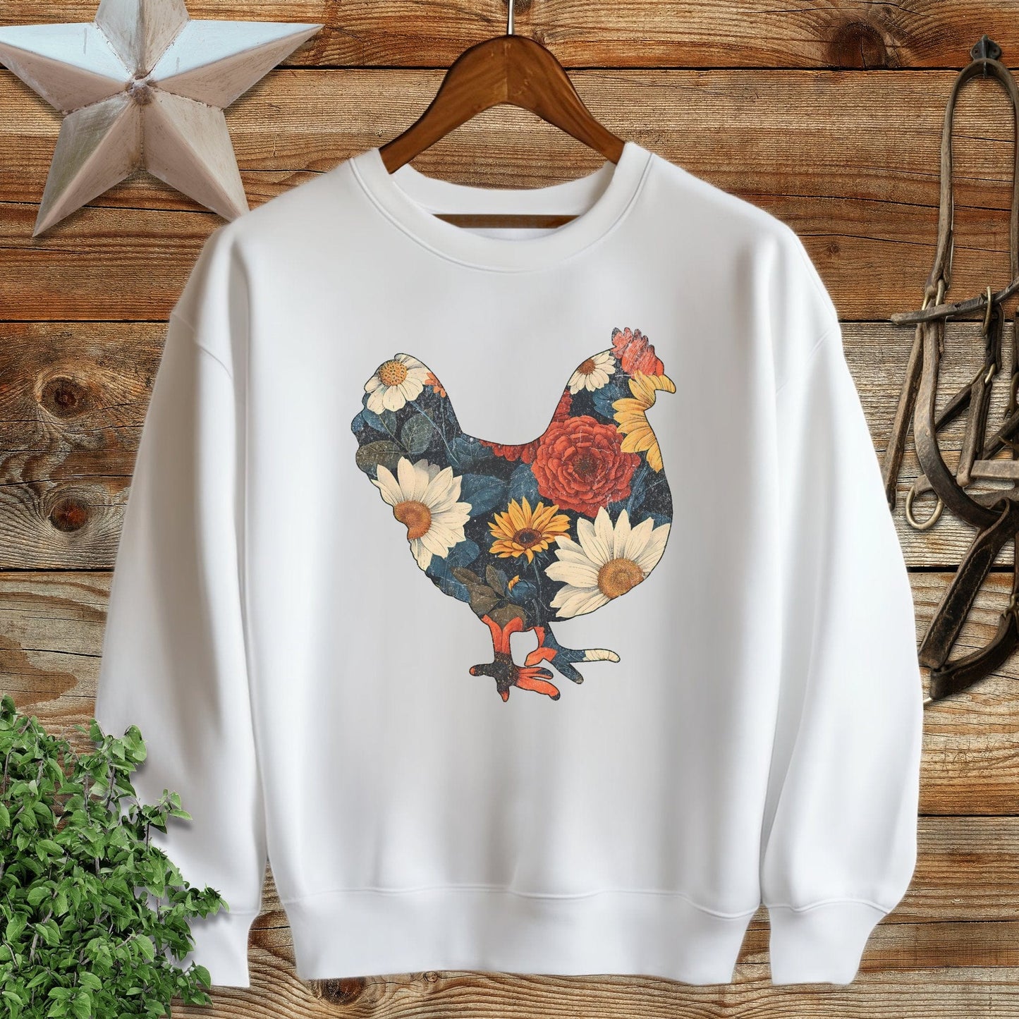 Floral Chicken Sweatshirt