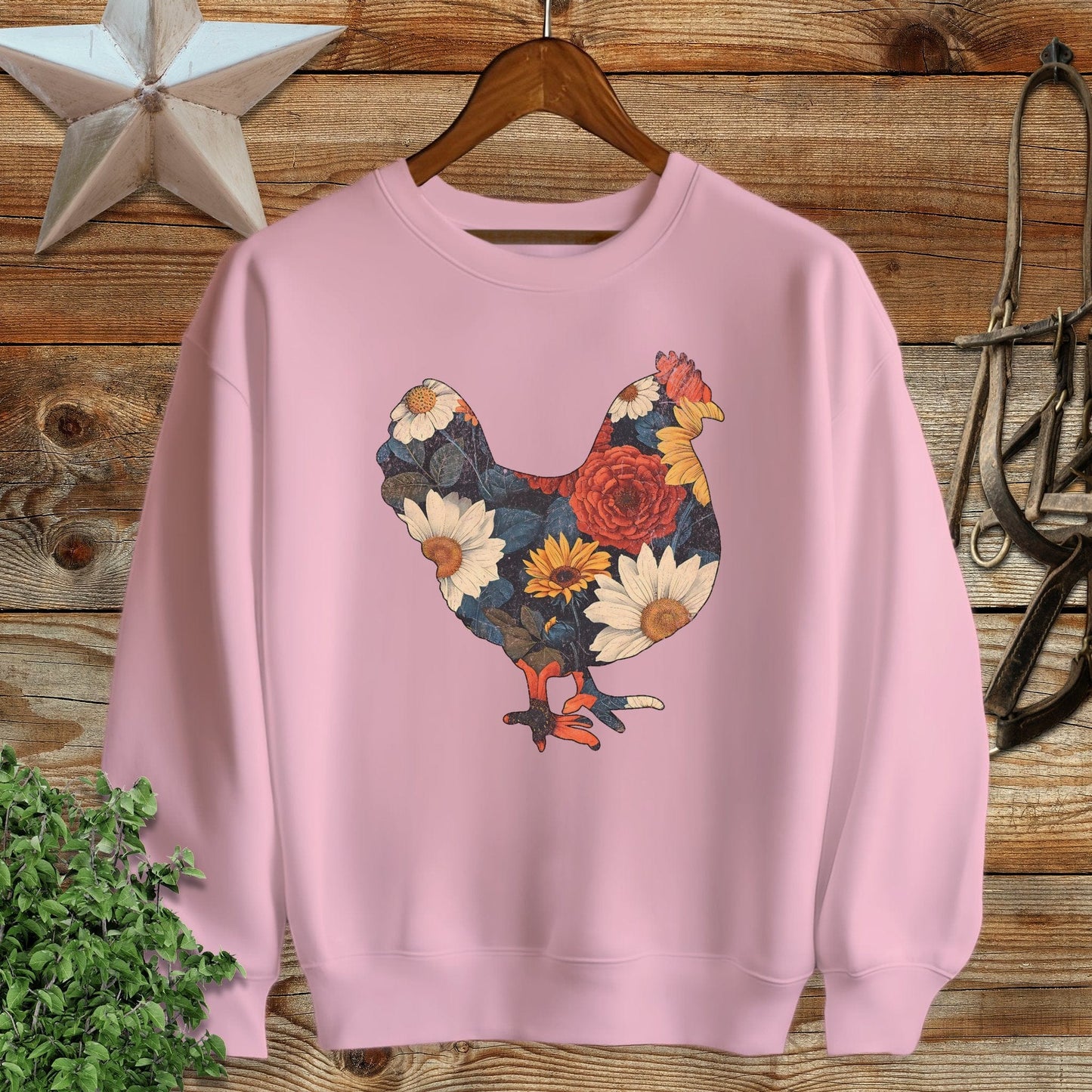Floral Chicken Sweatshirt