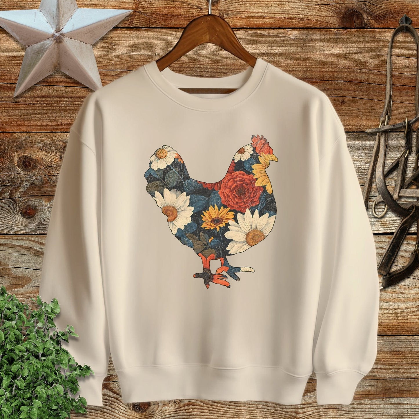 Floral Chicken Sweatshirt