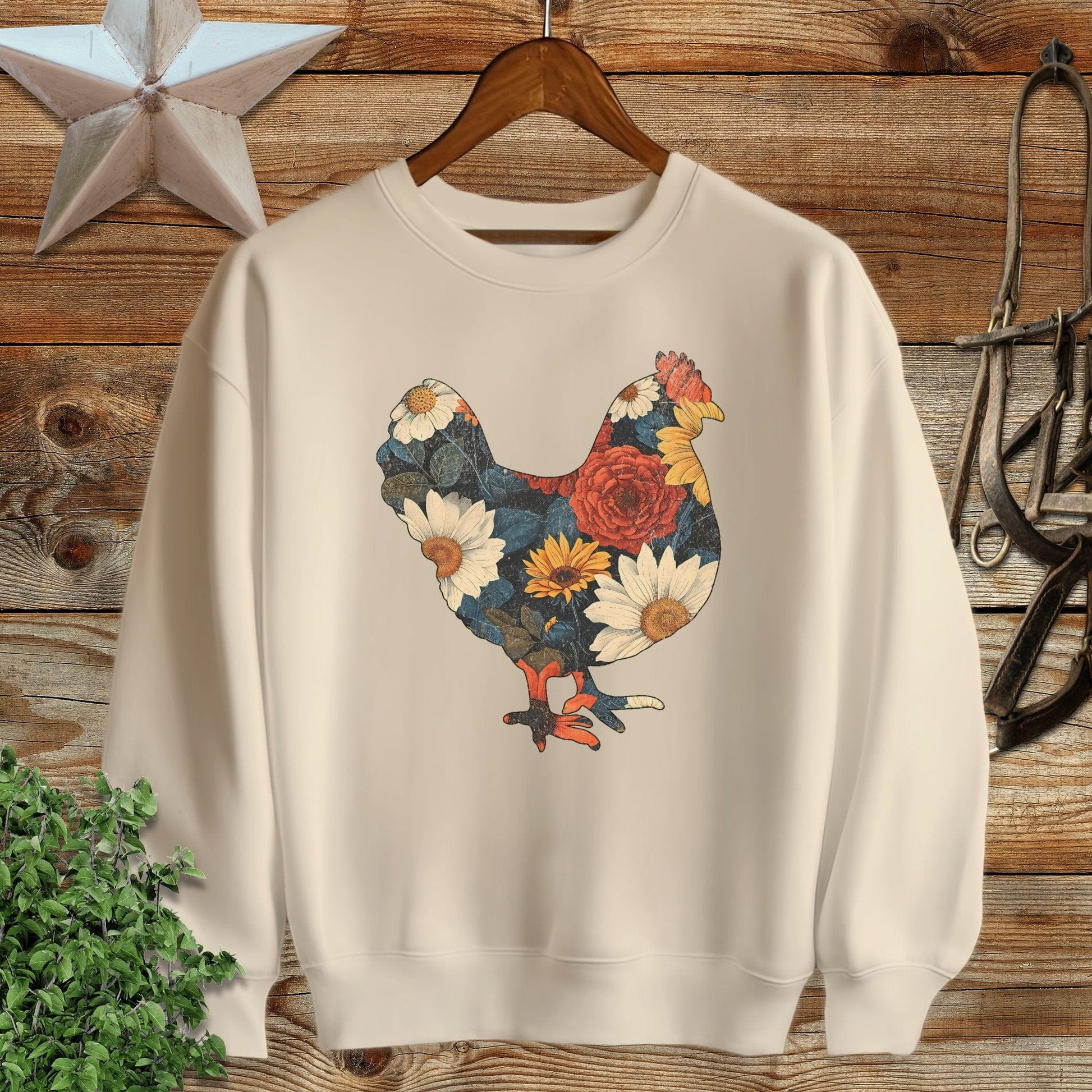 Floral Chicken Sweatshirt