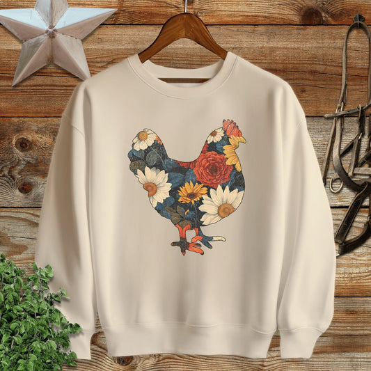 Floral Chicken Sweatshirt