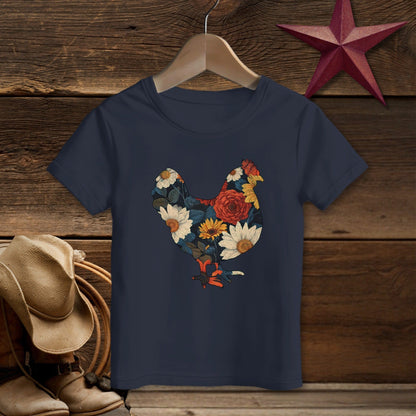 Floral Chicken T-Shirt (Toddler)
