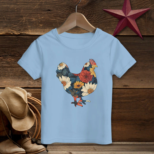 Floral Chicken T-shirt (Toddler)