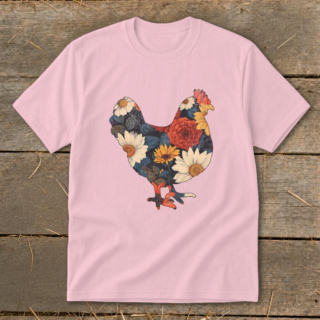 Floral Chicken Youth Tee