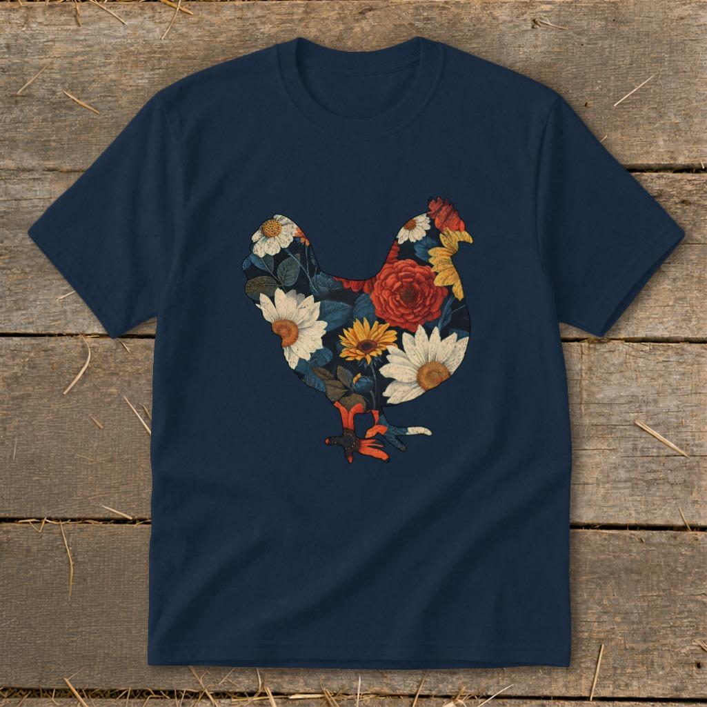Floral Chicken Youth Tee