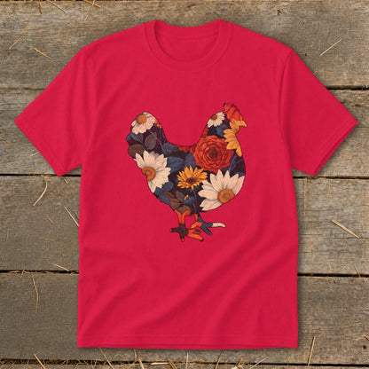 Floral Chicken Youth Tee