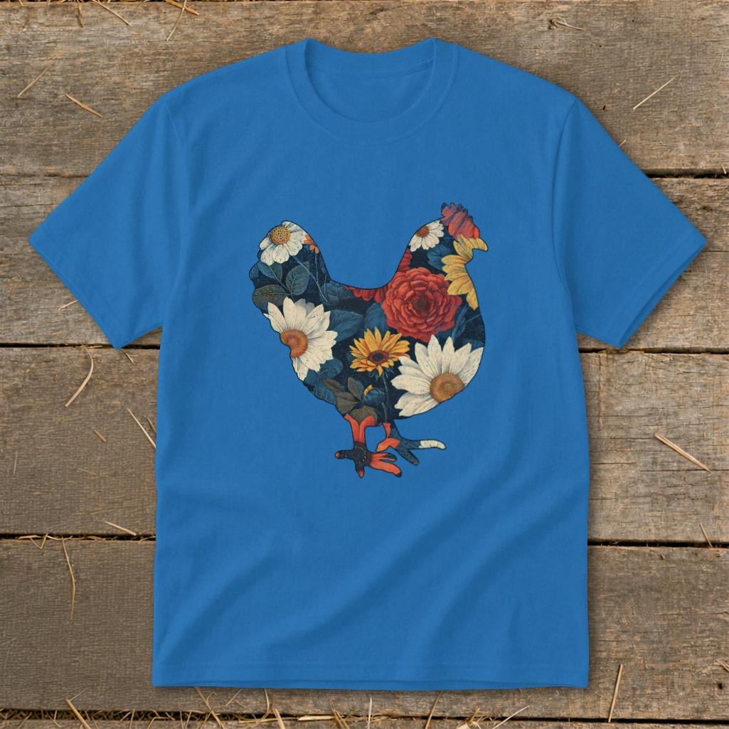 Floral Chicken Youth Tee