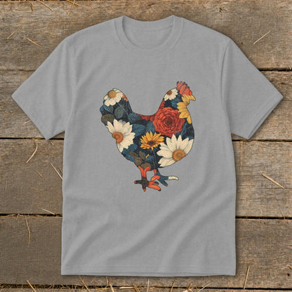 Floral Chicken Youth Tee